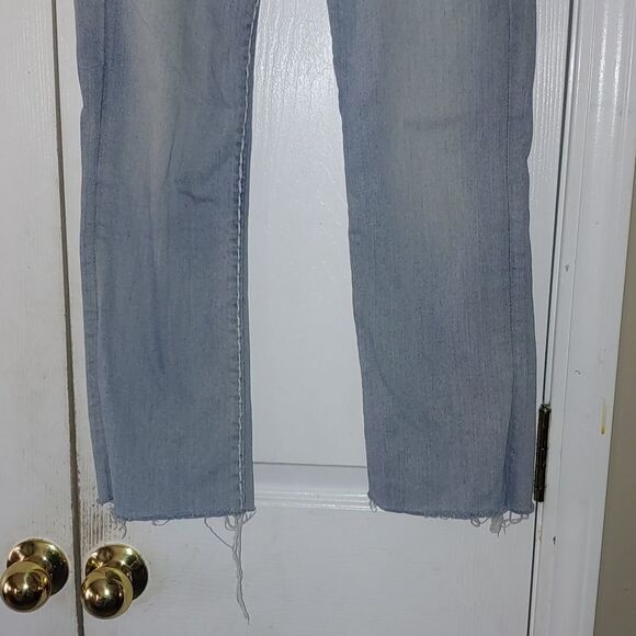TRUE RELIGION Billy 25 Low Rise Straight Leg  Crop Jeans Flap Pockets - Picture 2 of 9